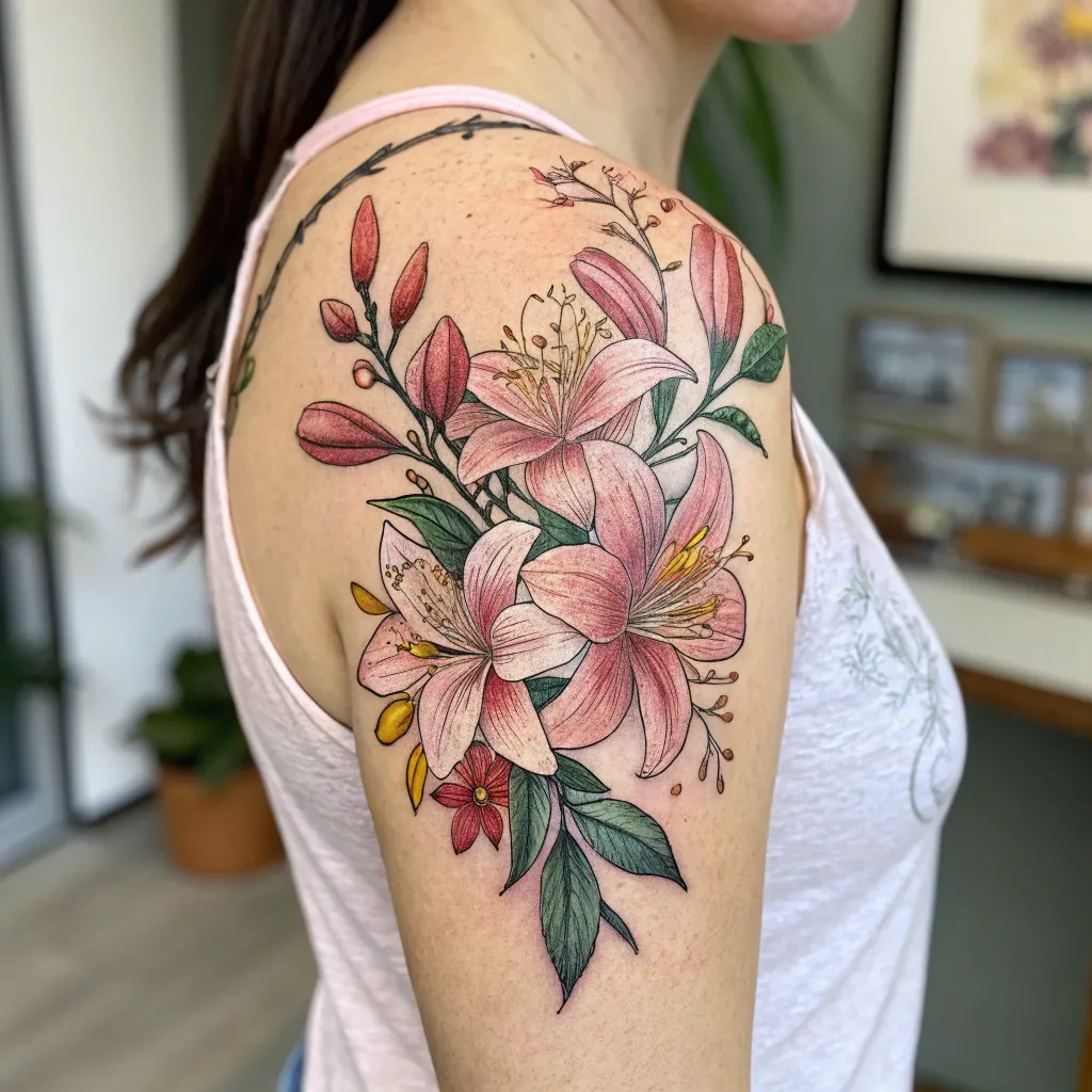 Floral Tattoo Design